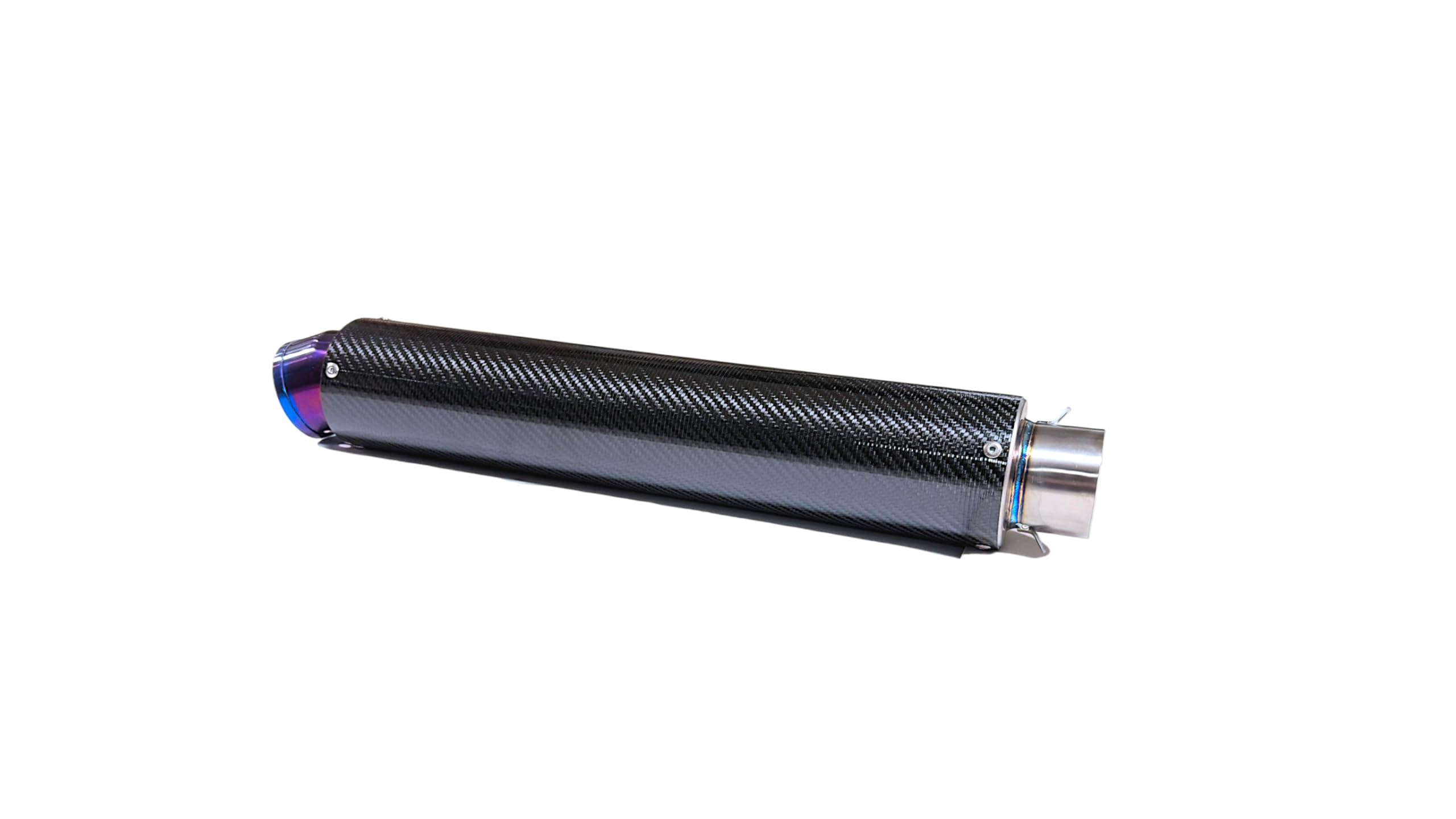 Amazon | 汎用! 60.5MM チタン カーボン TI CARBON サイレンサー